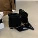 Mi Ting Little Fragrance Style Design Chunky Women's 2025 Autumn Winter Suede Mid Heel Short Wide Tube Pants Boots_vogvips.com