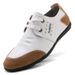 Euro Step Lace-up Driving Four Seasons Men's Soft Surface Casual Loafers Youth Leather Shoes Comfortable_vogvips.com