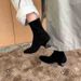 2025 Autumn New Style Square Toe Simple Irregular Heel Slim With Back Zipper Elegant Stretch Short Boots_vogvips.com