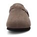 Bebealy Men's Genuine Suede Cork Footbed Shoes Casual Men Garden Clogs Cozy Nonslip Home Slippers_vogvips.com
