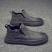 European Warm Series Work Fleece Lined Autumn Winter Kitchen Leather Men's Casual Slip-On Safety Shoes_vogvips.com