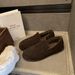 Niche Velvet Light Mouth Suede Lazy Loafers Women's Flat-bottomed Warm Cotton Shoes_vogvips.com