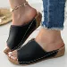 Sandals Women Shoes Summer Party Walking Slip On Ladies Wedge Woman Casual Female Footwear Slippers_vogvips.com