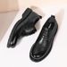 Euro Step Brogue Casual For Men Spring Genuine Leather Wide Feet Big Toe British Style Men's Outdoor Work Trendy Shoes_vogvips.com