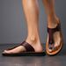 Men's Flip Flops For Summer Wear, Soft Soled Sandals With Clip On Feet, Non Slip Men's Wear-resistant Beach Sandals,_vogvips.com