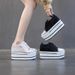 Women's Spring Summer New 2026 Platform Lace Hollow Breathable Height Increasing Single Shoes Korean Style Easy To Match_vogvips.com