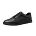Four Little White Shoes, Board Shoes, Board Shoes, Men's Flat-soled Rubber Non-slip Soles, Breathable Round Head, Shallow Mouth Men's Shoes_vogvips.com