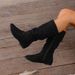 Cross-Border Plus Size Mid-Calf Martin For Women, Autumn And Winter New Side Zipper Pleated Slouch Boots, Women's_vogvips.com