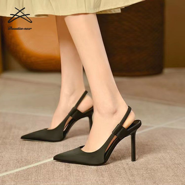 2024 Fashion Slip On High Heel Slingback Thin Women High Heels Ladies High Heel Sandals Women Pumps Sandal Shoes_vogvips.com
