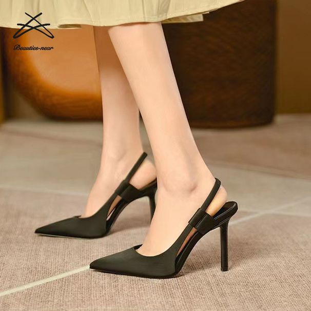 2024 Fashion Slip On High Heel Slingback Thin Women High Heels Ladies High Heel Sandals Women Pumps Sandal Shoes_vogvips.com