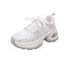 Women's Shoes White Mesh Platform Sneakers, Women's Genuine Leather Chunky Sneakers_vogvips.com