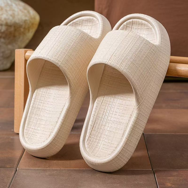 New Style Slippers For Summer Outdoor And Indoor Use, Odor-Resistant, Thick-Soled, Bathroom Shower Quiet Non-Slip Couple_vogvips.com