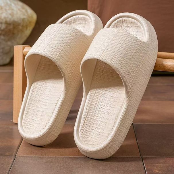 New Style Slippers For Summer Outdoor And Indoor Use, Odor-Resistant, Thick-Soled, Bathroom Shower Quiet Non-Slip Couple_vogvips.com