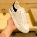 Men's Casual Canvas Sneakers - Breathable Round-Toe Lace-Up Low-Top Shoes For Everyday Wear (White, Black, White-Red)_vogvips.com
