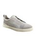 New Summer Men's Flat Fashion Casual Shoes Genuine Leather Round Toe Black Slip-On Breathable Lightweight Sneakers_vogvips.com