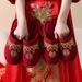 Wedding Festive Red For A Couple Autumn And Winter, Newlyweds In Winter Home, Indoor Brides, Dowry Slippers_vogvips.com