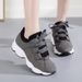 Women's Shoes New Korean Version Platform Sneakers Women's Lace-up Comfortable And Breathable Trend Lightweight Casual Dad Shoes_vogvips.com