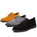 Spring And Autumn Men's Large Leather Low-top Pointed Suede Outdoor Work Casual Shoes, Size 48, Versatile_vogvips.com