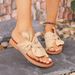 New Plus Size Women's Shoes With Color Blocked Round Toe Thick Sole, Fashionable And Casual Wearing Outside. One Line_vogvips.com