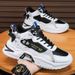 Men's Casual Sneakers With Thick Sole For Running, Breathable And Durable Round-Toe Shoes For Youth And Adults_vogvips.com