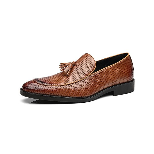 Men's British retro fringe casual shoes trend men's shoes_vogvips.com