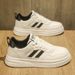 Men's 2025 New Winter Breathable Versatile Casual Sneakers Sports Trendy High-End Feel White Student Shoes_vogvips.com
