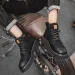2025 Autumn Winter New Arrivals Unisex Fashion Chunky Sole High Top Martin Casual Fur Lined Warm Work Boots Sizes 35 44_vogvips.com