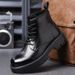 European Warm Series Men's Autumn Winter Fleece-Lined Thickened Mid-Cut Casual British Style Martin Thick Sole Work Boots_vogvips.com