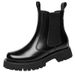 European Warm Series Winter New Fleece-Lined Martin Boots For Men, Mid-High Top Shoes, Thick-Soled Genuine Leather Pull-On Boots,_vogvips.com