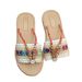 Bohemian Large Size Women's Slippers Summer New Flat Beach Casual Peep-Toe Sandals_vogvips.com
