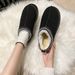 European And American Snow Boots Women's Winter New Fashion One-piece Closed-toe Slippers Platform Thick-soled Furry_vogvips.com