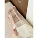 MTX French Stunning Butterfly Square Toe Sanda For Women 2025 New Summer Fashion Fairy Style With Dress Thin Heel High_vogvips.com