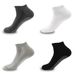 Black and white men's socks, dotted sports floor socks, sweat absorbent, breathable and non slip socks, trampoline socks and yoga socks_vogvips.com