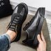 Retro Fashion Brown Men's Low Sneakers Big Size 45 Breathable Flat Shoes Trainers Men Lace-up Casual Sneakers Zapatillas Hombre_vogvips.com