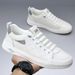 Summer Autumn Cow Leather Sneakers For Men Fashion Casual White Board Shoes Male Breathable Driving Shoes Man_vogvips.com