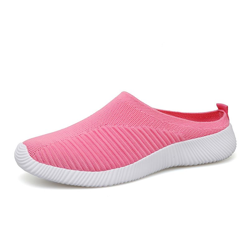 Women's Plus Size Sports Lazy Woven Casual Women's Elderly Shoes, Socks, Mouth, Mother's Shoes Bb7_vogvips.com