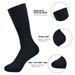 6 Pairs Middle Tube For Men Solid Colour In White Black Streetwear Harajuku Fashion Breathable And Casual Socks_vogvips.com