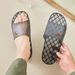 Crystal Slippers For Men, Plastic Home Wear, Durable Indoor Bathroom Non-Slip Couple Slippers, Breathable Cool Slippers For Women_vogvips.com