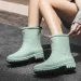 Women Low Non-slip Kitchen Rain Shoes Water Woman Rubber Garden Galoshes Slip-on Rainboots Short Boots 231030_vogvips.com