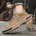 Suitable For All Seasons Men's Trendy Brand Fashion Casual Leather Shoes Chinese Style Sneakers Personalized Letter Print Stitched Loafers_vogvips.com