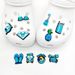Cute Blue Series Shoes Flower Shoe Buckle Soft Glue DIY Personality Cartoon_vogvips.com