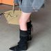 Fashionable 2025 Autumn Winter Thin Strap Pointed Toe Suede Stiletto Over-the-Knee High Heel Long Boots Women's Shoes_vogvips.com