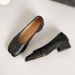 Summer Women's Ballet Flats Chunky Heel Round Toe Pleated Low Cut Single Shoes Split Toe Round Toe New Niche_vogvips.com
