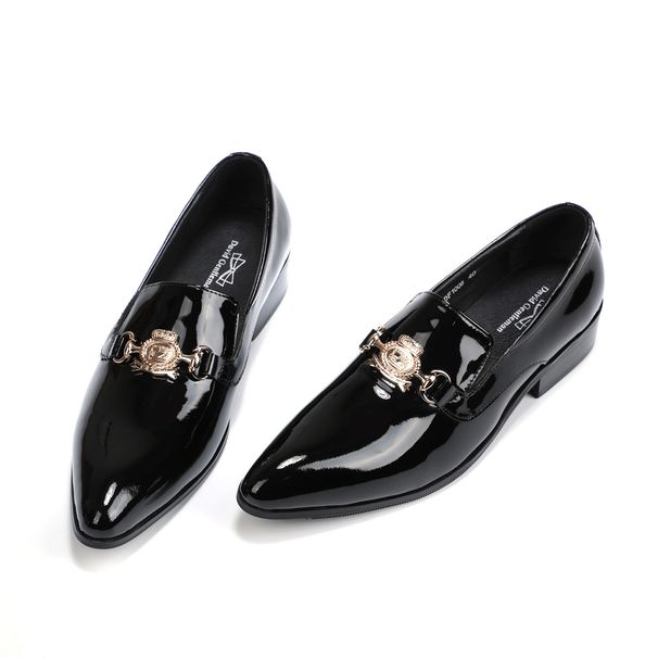 Chic Leather Pointed Toe European Version, Cowhide Single Shoes, Fashionable Design. Work Attire_vogvips.com