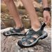 Sandals Men Plus-size Baotou Casual Beach Shoes 2024 Summer Leather Men Outdoor Sports River Slippers Tide_vogvips.com