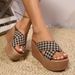 Summer Korean-style Height-increasing Thick-soled Fashion Sandals For Outdoor Wear, Platform Slip-on Large Size 2025 New_vogvips.com