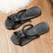 Non-slip Foldable Travel Slippers Comfortable Lightweight Bathroom Slippers Flat Heels Soft Bottom Summer Flip-flops_vogvips.com
