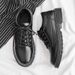 Euro Step Summer Breathable For Men British Business Formal Casual Versatile Korean Style Trendy Youth Black Suit Small Leather_vogvips.com