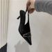 European And American Style Metal Buckle Pointed Toe Popular Thin Strap Open-back High-heeled Sandals 2025 Black_vogvips.com