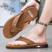 RIKANA Trendy Brand Men's Flip Flops Summer Anti-slip Soft Sole Wear Sandals Street Style Personalized Beach Slippers Men_vogvips.com